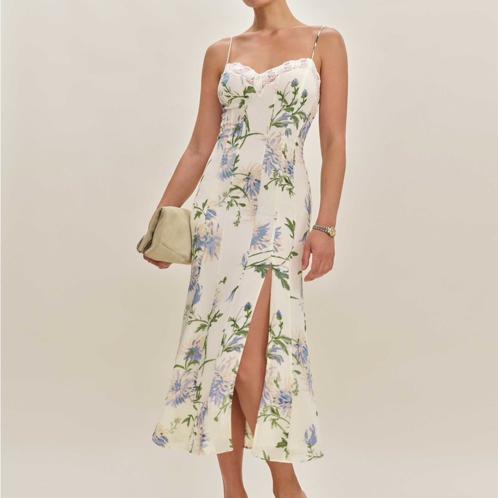 Reformation Lucine Dress in Serenity floral
